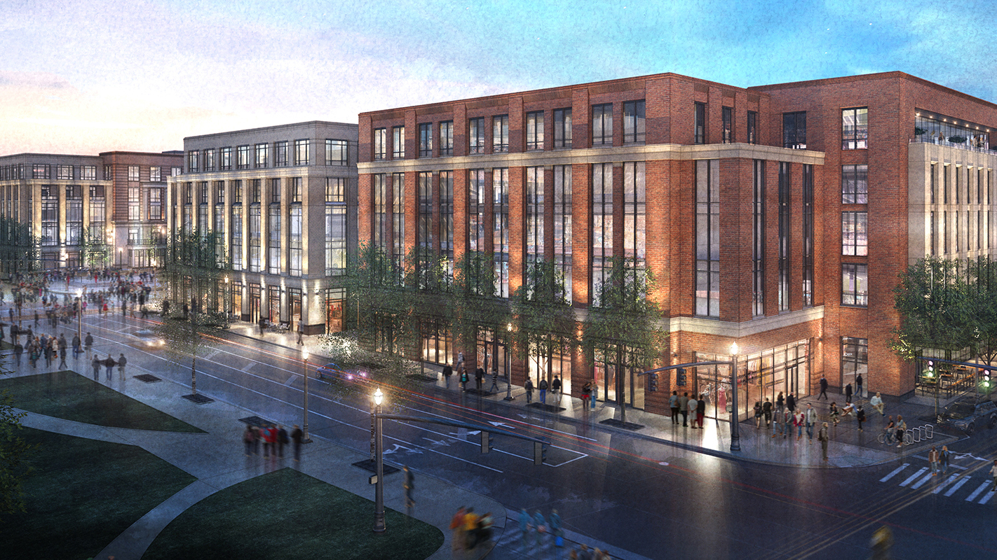 rendering of the corner of 15th and High