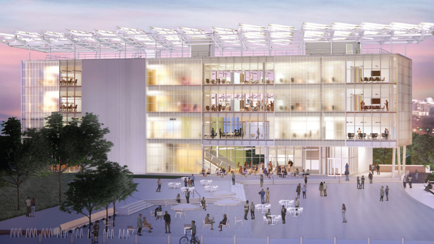rendering of the Energy Advancement and Innovation Center