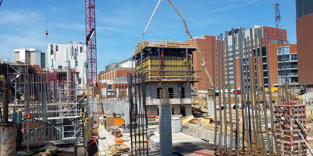 Inpatient Hospital north core elevator formwork