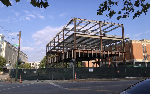 Steel Completion of the New College of Nursing Building Adjacent to Newton Hall