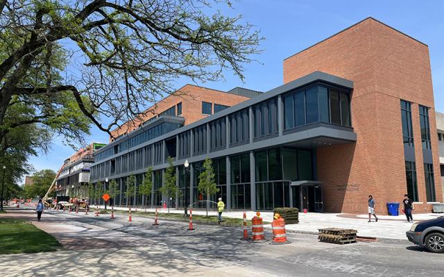Exterior of the Department of Theatre, Film, and Media Arts building