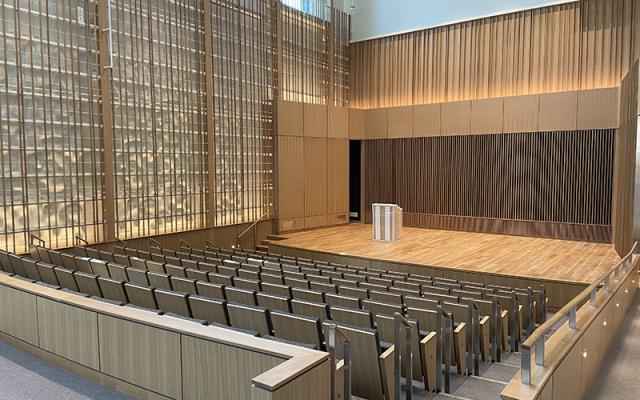 Music recital hall in the Arts District