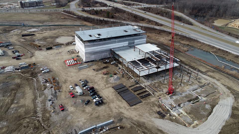Outpatient Care New Albany - aerial photo of construction