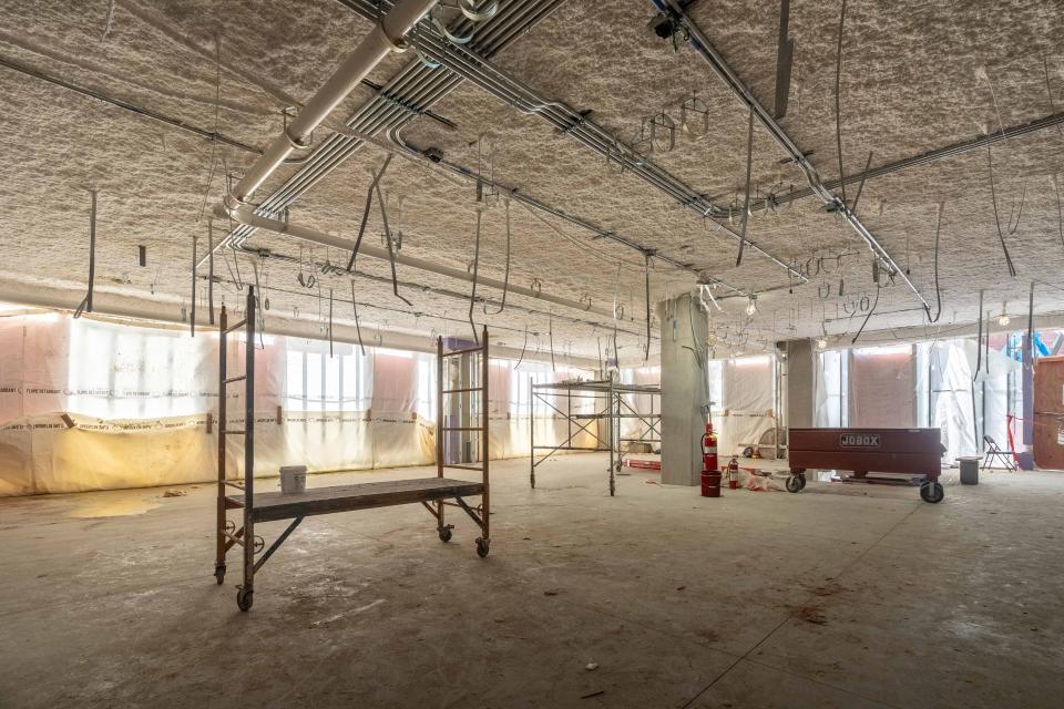 A view of the interior of the building.