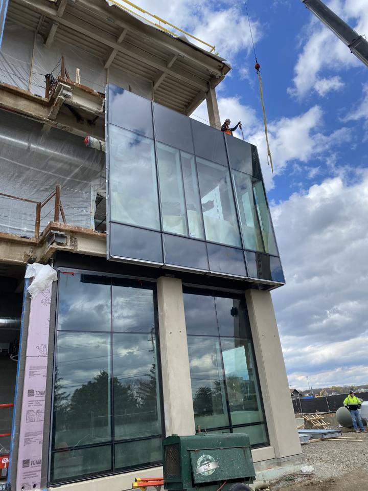 Curatinwall being installed